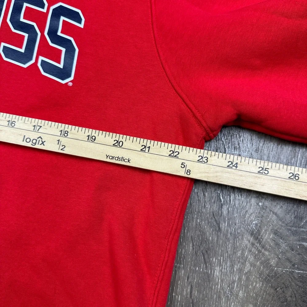 Nike Ole Miss Rebels Crewneck Sweatshirt Red University of Mississippi Mens L